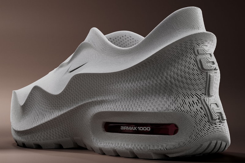 Nike and Zellerfeld Unveil the 3D-Printed AIRMAX 1000.3 "Stone/Burgundy Crush"