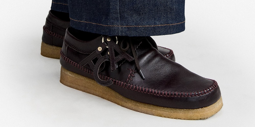 The A.P.C. x Clarks Originals Desert Boot and Weaver Pair Ribbed Suede With Glossy Leather