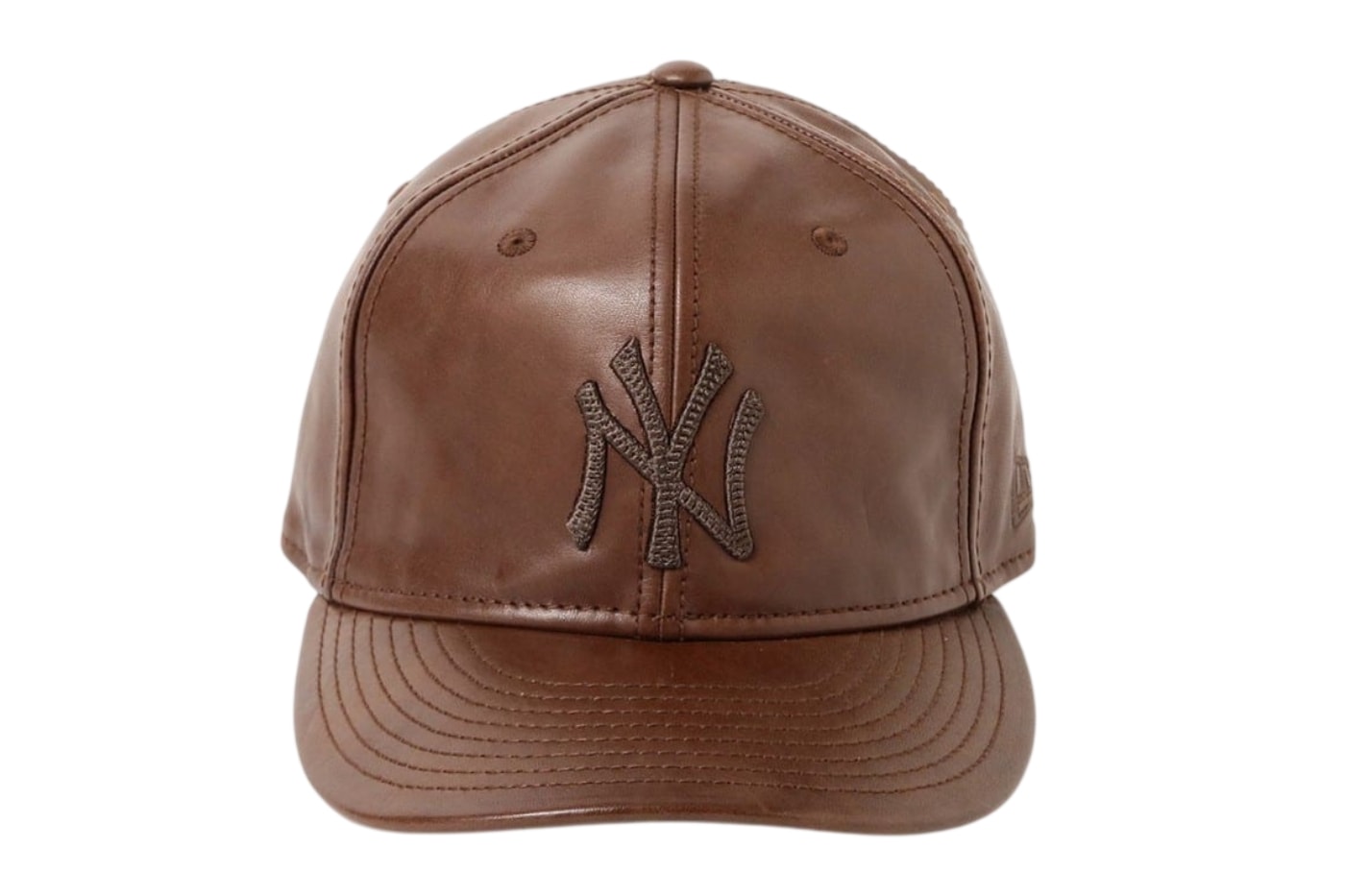 BEAMS New Era PC-9FIFTY Leather Cap brown black Release Info