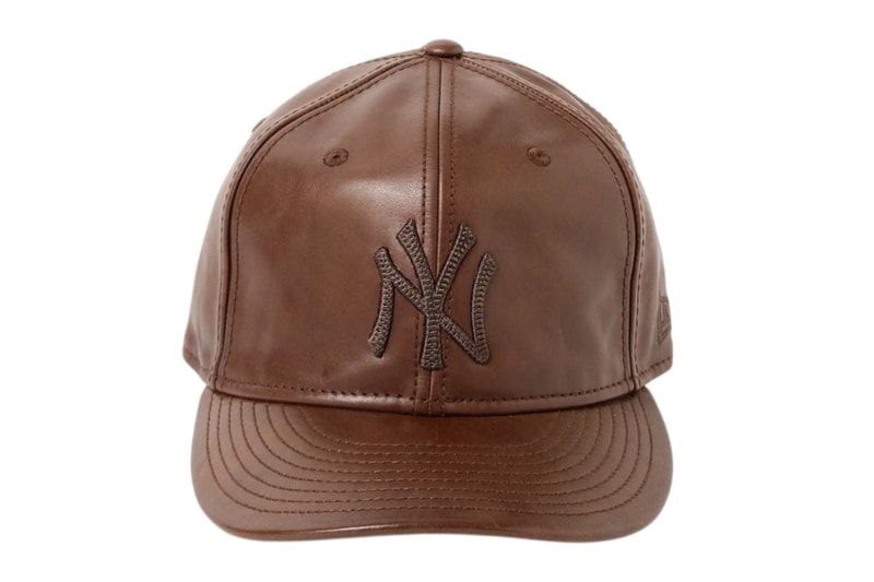 BEAMS New Era PC-9FIFTY Leather Cap brown black Release Info