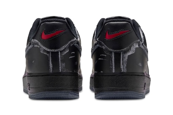 Nike Air Force 1 Low "Ghostface Black" Release Info Black/Gym Red-Summit White 
