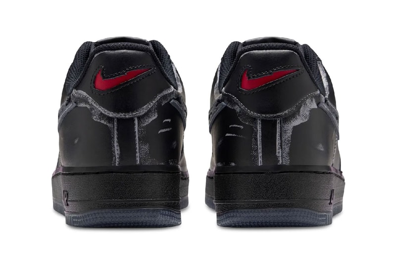 Nike Air Force 1 Low "Ghostface Black" Release Info Black/Gym Red-Summit White 
