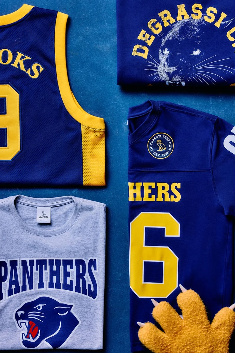 Drake Revives His Jimmy Brooks Era With OVO x 'Degrassi' Collection release info octobers very own degrassi the next generation made in canada toronto panthers letterman jackets