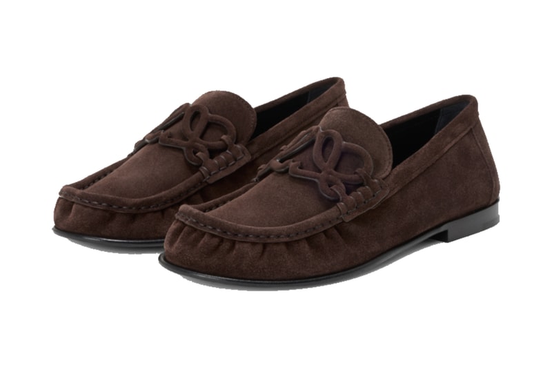 LOEWE Double L Loafer suede soft calfskin black dark chocolate caramet latte deep purple LOVL290X02-6417 9517 0315 LOVL290X03-1100 Release Info