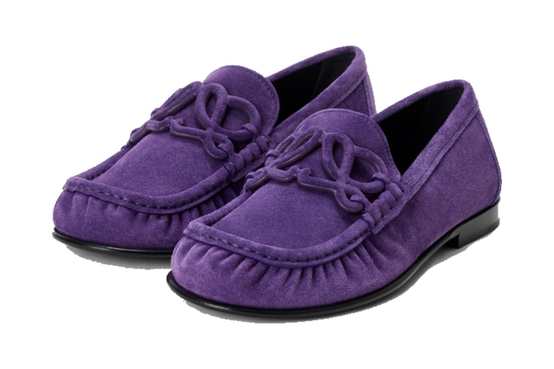 LOEWE Double L Loafer suede soft calfskin black dark chocolate caramet latte deep purple LOVL290X02-6417 9517 0315 LOVL290X03-1100 Release Info