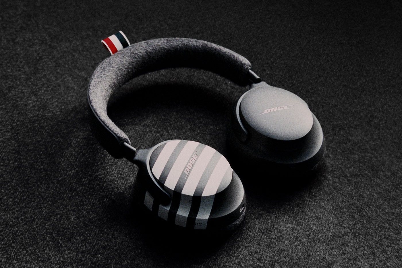 Thom Browne Elevates the Bose QuietComfort Ultra With Signature Cashmere Tailoring