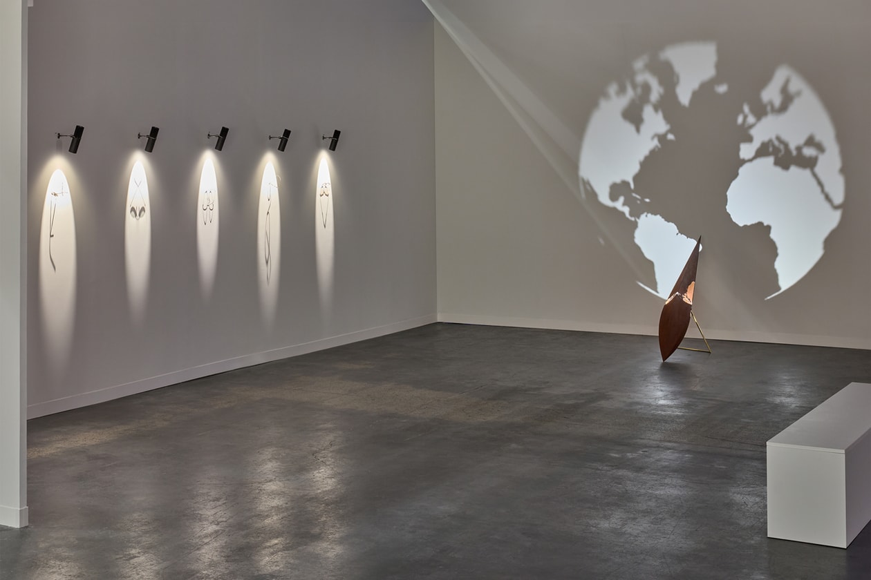 lindberg armory show new york 2026 artist fabrizio corneli installation eyewear light shadows sculpture seed eyecatcher gallery booth walls globe kering 
