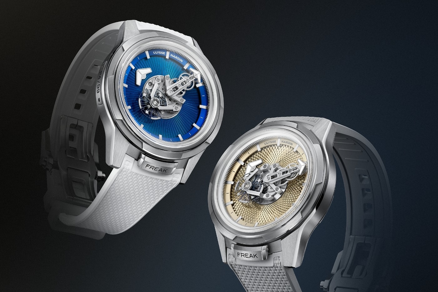 Ulysse Nardin FREAK [ONE BLUE ENAMEL] FREAK [ONE GUILLOCHE] Release Info Ref. 2403-500LE-4A-GUI/3A Ref. 2403-500LE-3AE-BLUE/3A