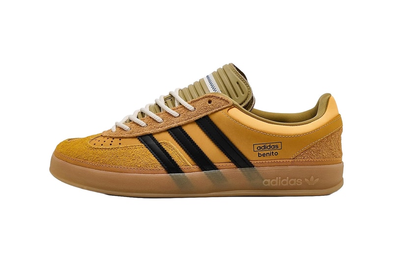 Bad Bunny adidas Gazelle Indoor Solar Gold KI2592 Official Images Release Info