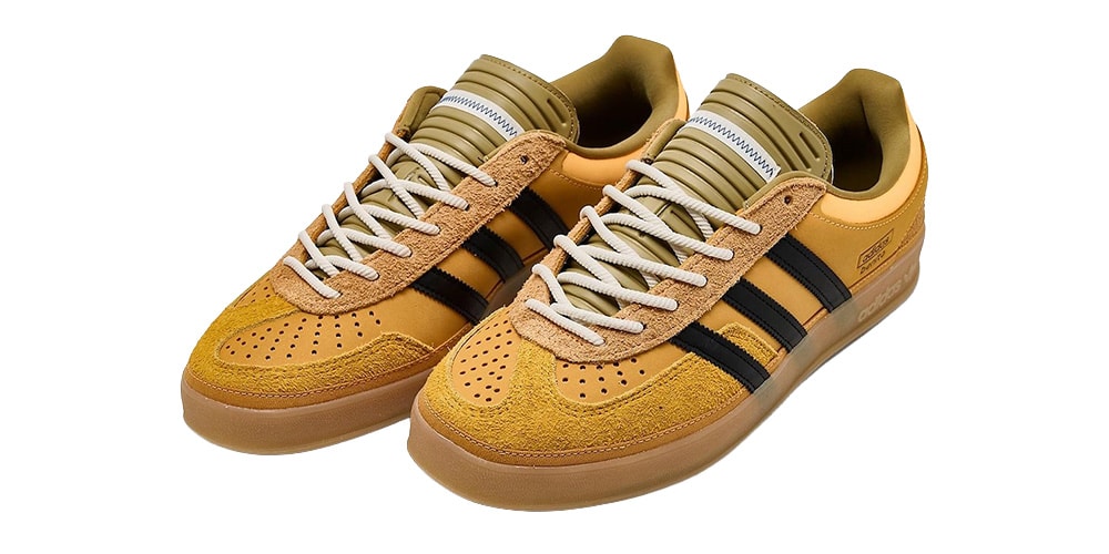 Check Out Official Images of the Bad Bunny x adidas Gazelle Indoor "Solar Gold"