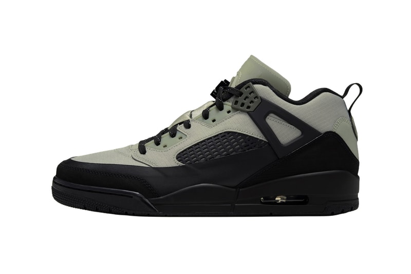 Jordan Spizike Low Utility Spruce Fog/Black-Reflect Silver-Newsprint IU8042-300 Official Images