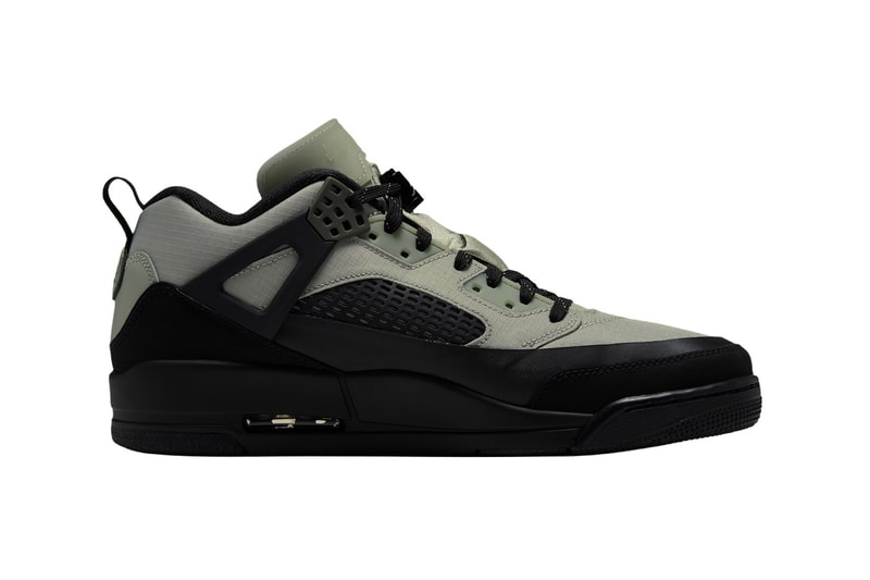 Jordan Spizike Low Utility Spruce Fog/Black-Reflect Silver-Newsprint IU8042-300 Official Images