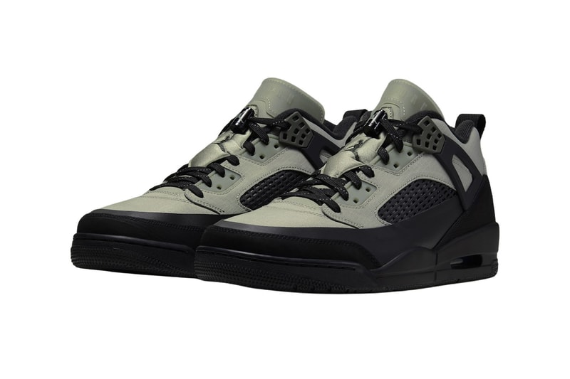 Jordan Spizike Low Utility Spruce Fog/Black-Reflect Silver-Newsprint IU8042-300 Official Images