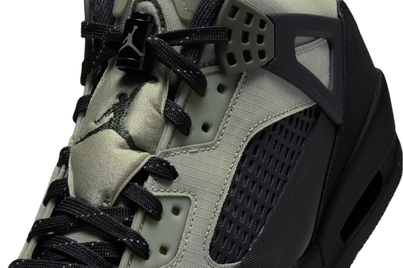 Jordan Spizike Low Utility Spruce Fog/Black-Reflect Silver-Newsprint IU8042-300 Official Images