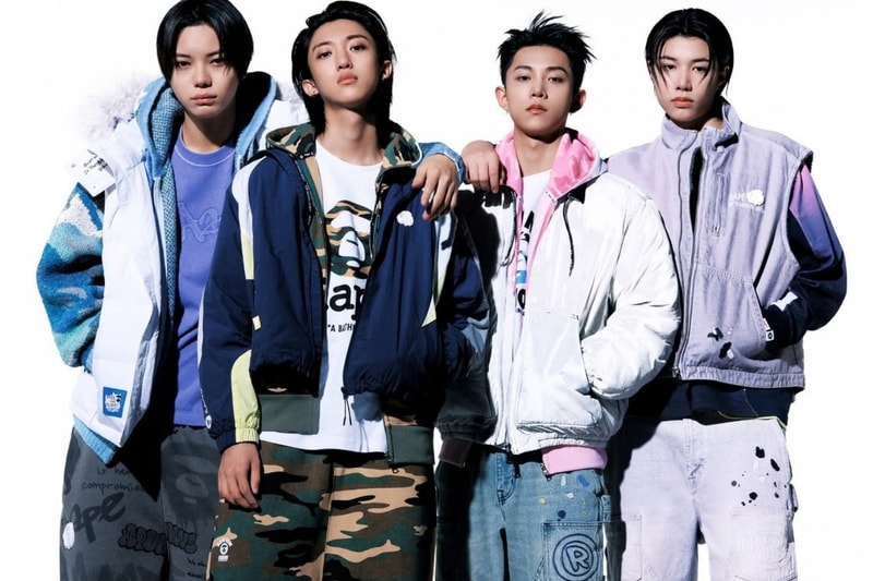AAPE Taps K-Pop Group LNGSHOT for Bold FW26 Campaign
