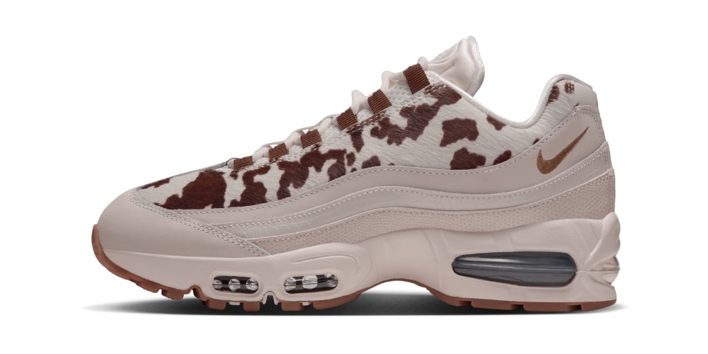 The Nike Air Max 95 Big Bubble "Cow Print" Swaps Printed Graphics for Real Calf Hair