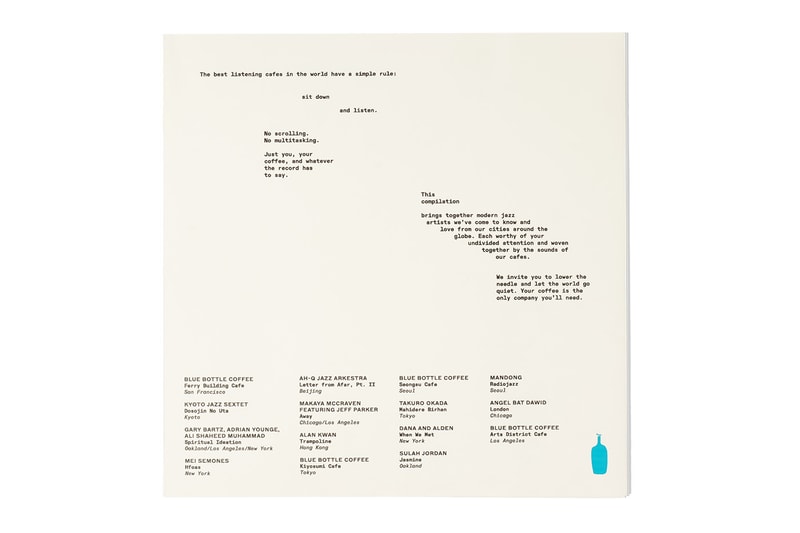 Blue Bottle Coffee ‘Notes in Repose’ Jazz Compilation Limited-Edition Vinyl Release Info Ali Shaheed Muhammad Jeff Parker Makaya McCraven Angel Bat Dawid