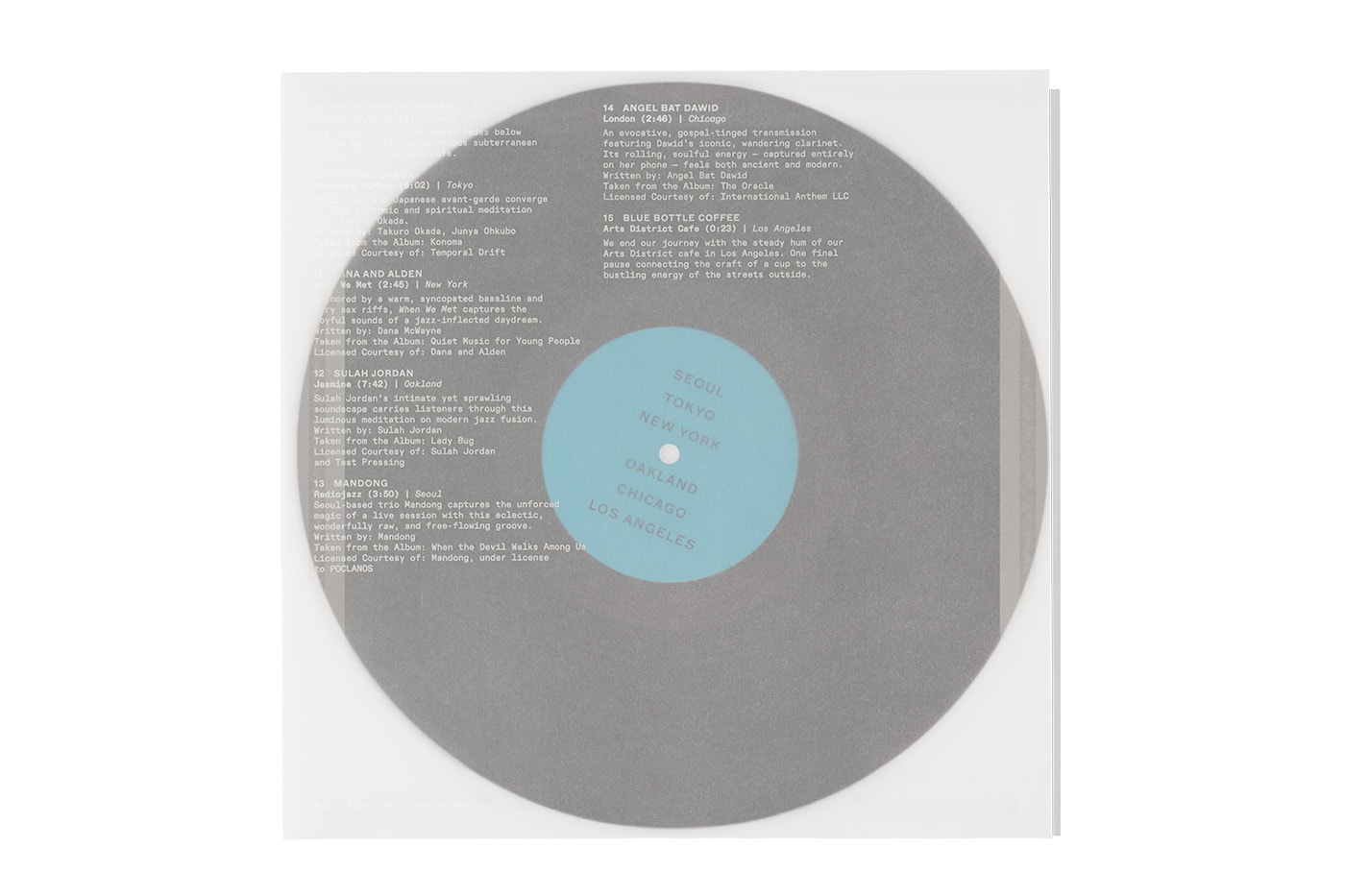 Blue Bottle Coffee ‘Notes in Repose’ Jazz Compilation Limited-Edition Vinyl Release Info Ali Shaheed Muhammad Jeff Parker Makaya McCraven Angel Bat Dawid