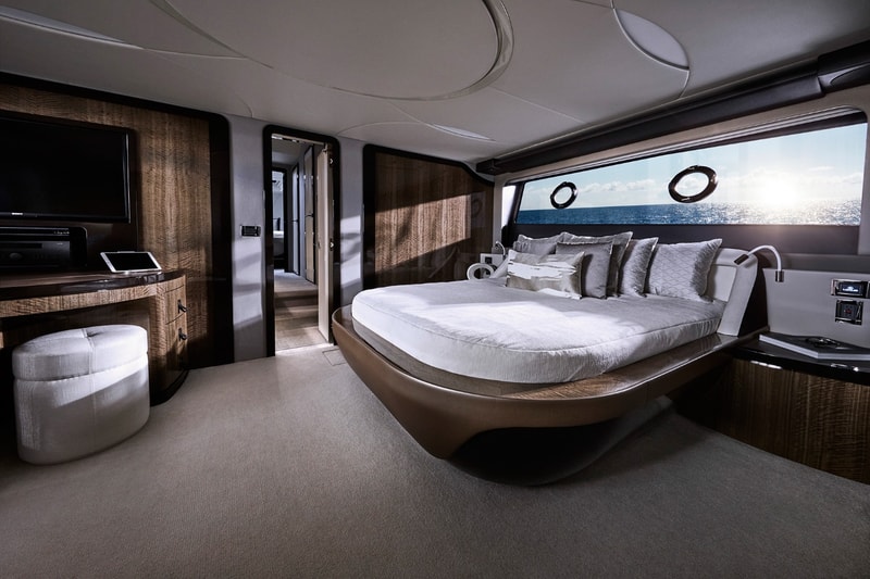 The Lexus LY 680 luxury yacht cruising on open water.