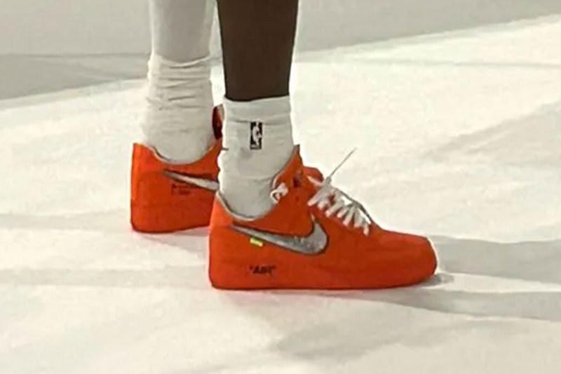 Shai Gilgeous-Alexander Debuts Unreleased Virgil Abloh Archive x Nike Air Force 1 Low Oklahoma City Thunder okc nba 