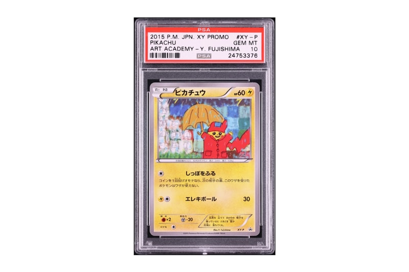 "Raincoat Pikachu" Becomes the Second Most Expensive ‘Pokémon’ Card Ever at $8.4 Million USD