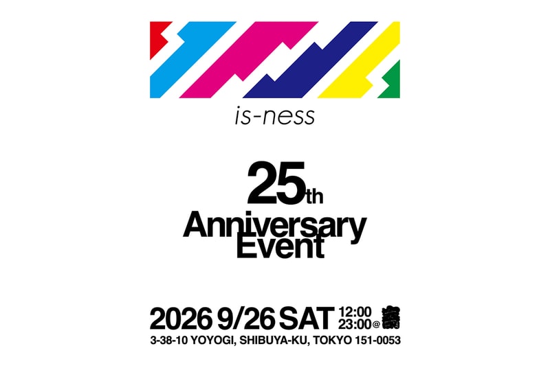 is-ness Celebrates 25 Years With an Anniversary Event at Graphpaper TOKYO