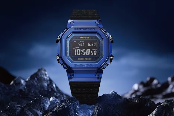 G-Shock $80,000 USD MRG-D5000 Crafted Entirely in Blue Sapphire casio mrg-d5000 limited edition 20 digital watch
