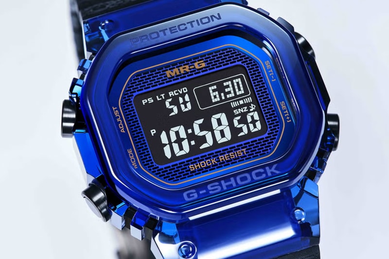 G-Shock $80,000 USD MRG-D5000 Crafted Entirely in Blue Sapphire casio mrg-d5000 limited edition 20 digital watch