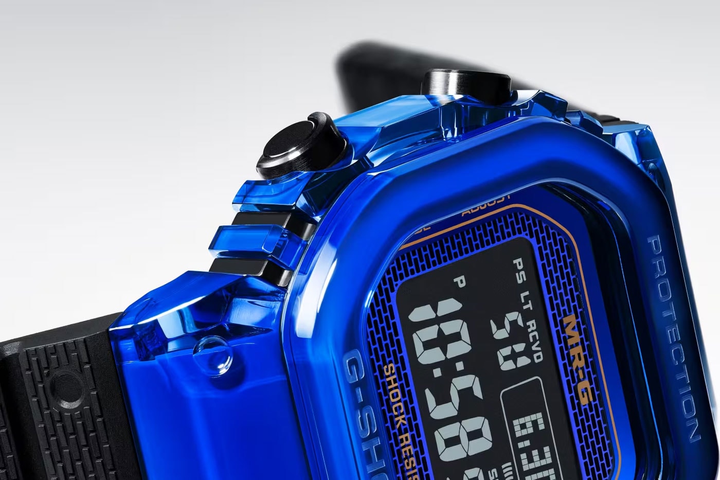 G-Shock $80,000 USD MRG-D5000 Crafted Entirely in Blue Sapphire casio mrg-d5000 limited edition 20 digital watch