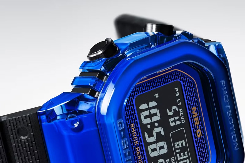 G-Shock $80,000 USD MRG-D5000 Crafted Entirely in Blue Sapphire casio mrg-d5000 limited edition 20 digital watch