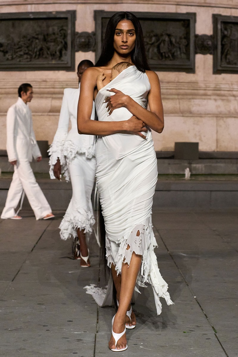Matières Fécales Presents "THE NINETY NINE PERCENT" SS27 Collection at Place de la République paris fashion week spring summer 2027