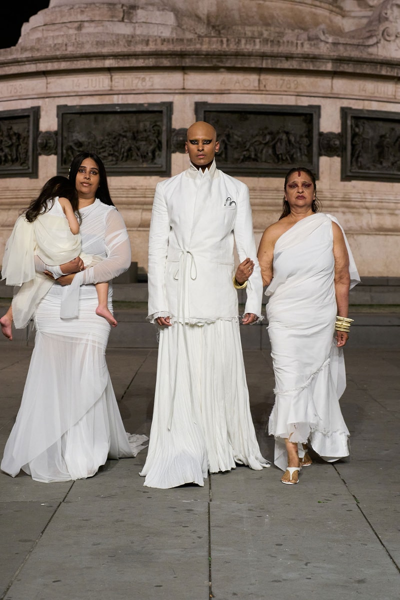 Matières Fécales Presents "THE NINETY NINE PERCENT" SS27 Collection at Place de la République paris fashion week spring summer 2027