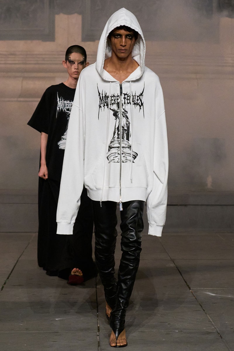 Matières Fécales Presents "THE NINETY NINE PERCENT" SS27 Collection at Place de la République paris fashion week spring summer 2027