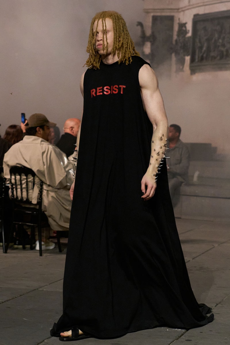 Matières Fécales Presents "THE NINETY NINE PERCENT" SS27 Collection at Place de la République paris fashion week spring summer 2027