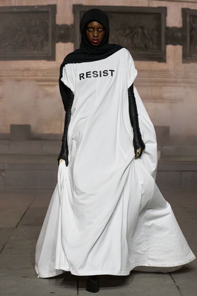 Matières Fécales Presents "THE NINETY NINE PERCENT" SS27 Collection at Place de la République paris fashion week spring summer 2027