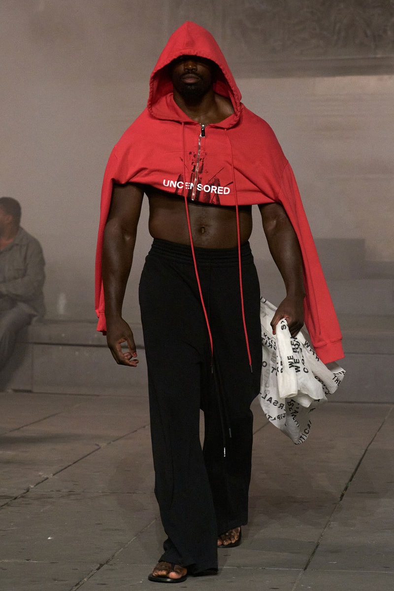 Matières Fécales Presents "THE NINETY NINE PERCENT" SS27 Collection at Place de la République paris fashion week spring summer 2027
