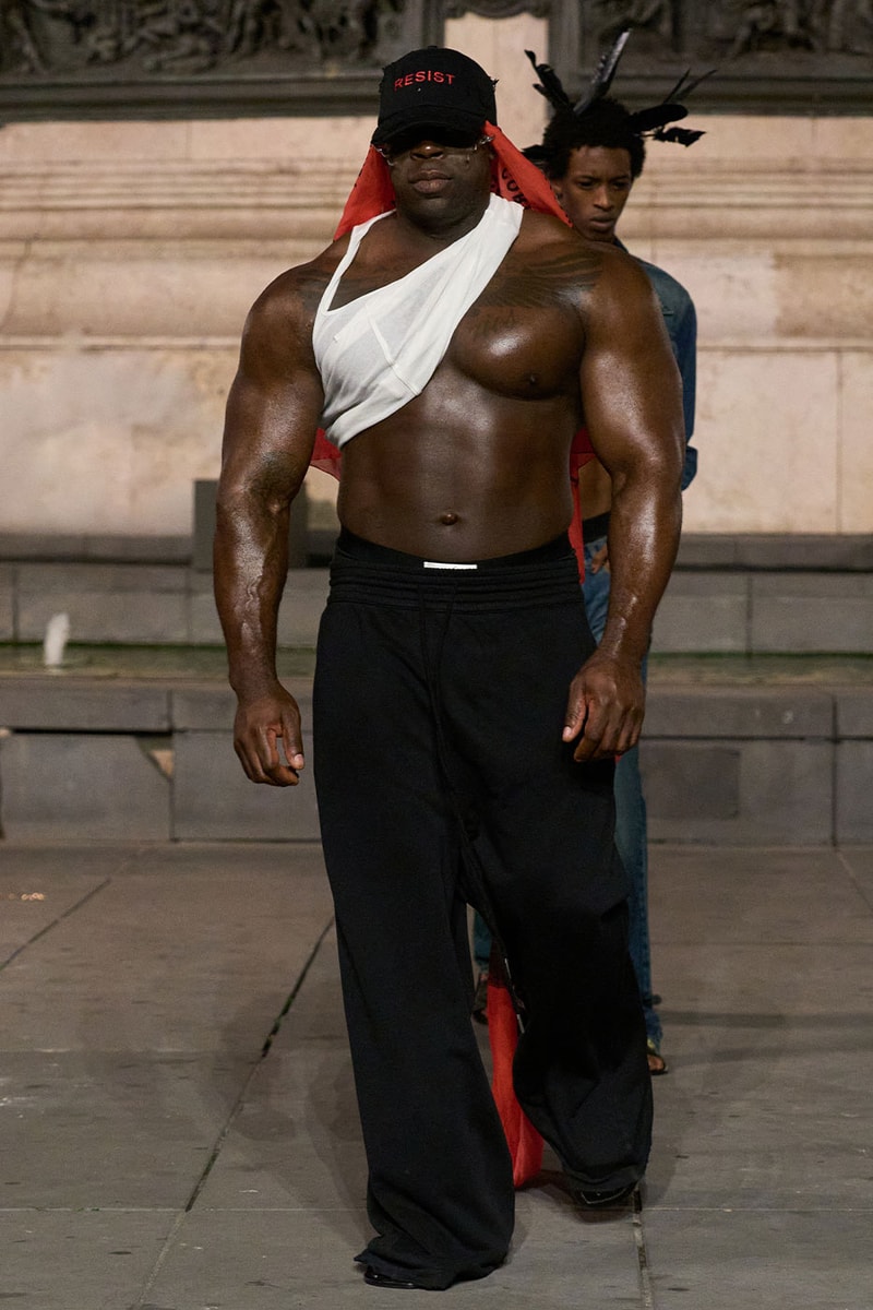 Matières Fécales Presents "THE NINETY NINE PERCENT" SS27 Collection at Place de la République paris fashion week spring summer 2027