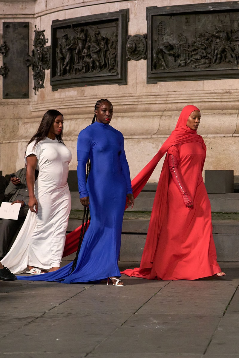 Matières Fécales Presents "THE NINETY NINE PERCENT" SS27 Collection at Place de la République paris fashion week spring summer 2027