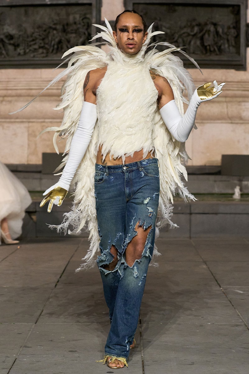 Matières Fécales Presents "THE NINETY NINE PERCENT" SS27 Collection at Place de la République paris fashion week spring summer 2027