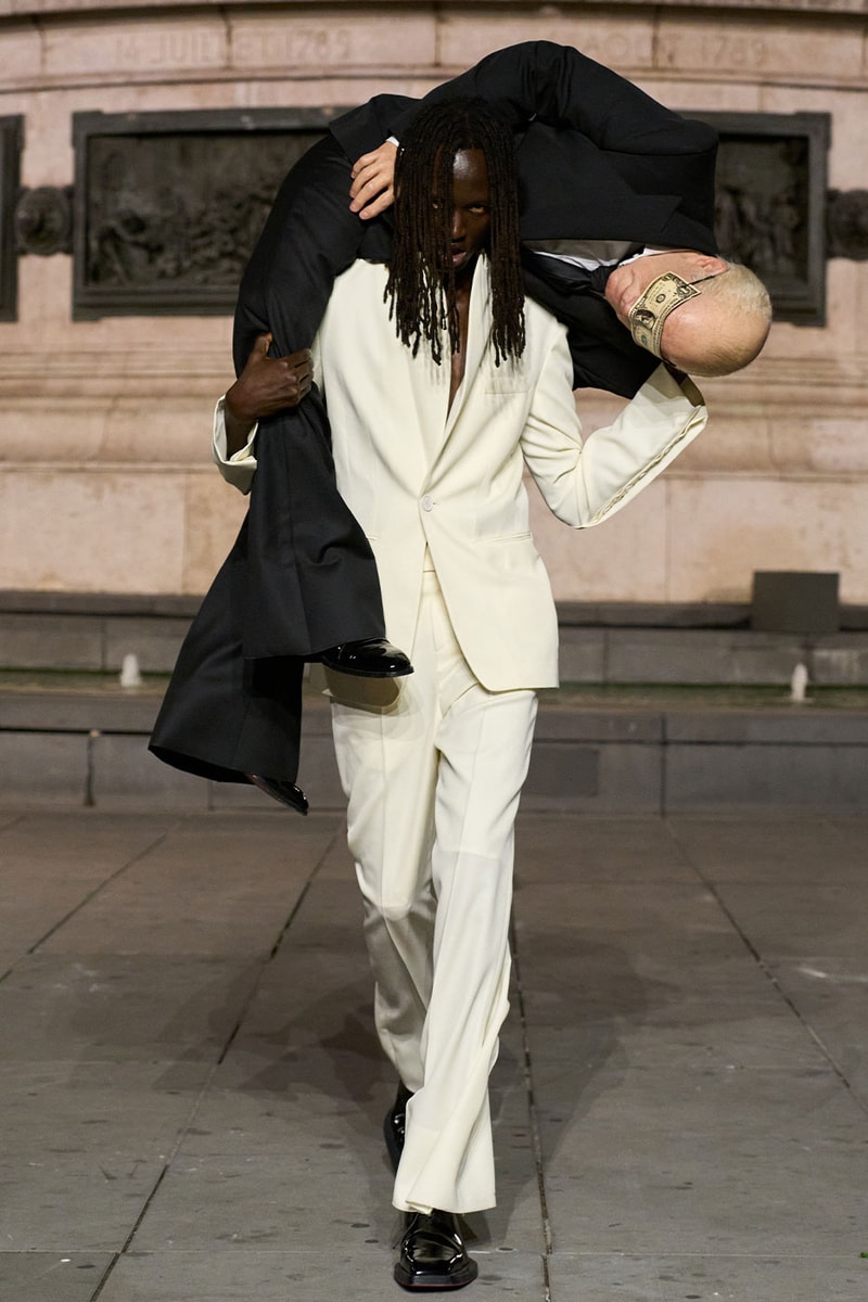 Matières Fécales Presents "THE NINETY NINE PERCENT" SS27 Collection at Place de la République paris fashion week spring summer 2027