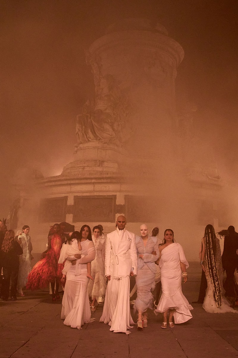 Matières Fécales Presents "THE NINETY NINE PERCENT" SS27 Collection at Place de la République paris fashion week spring summer 2027