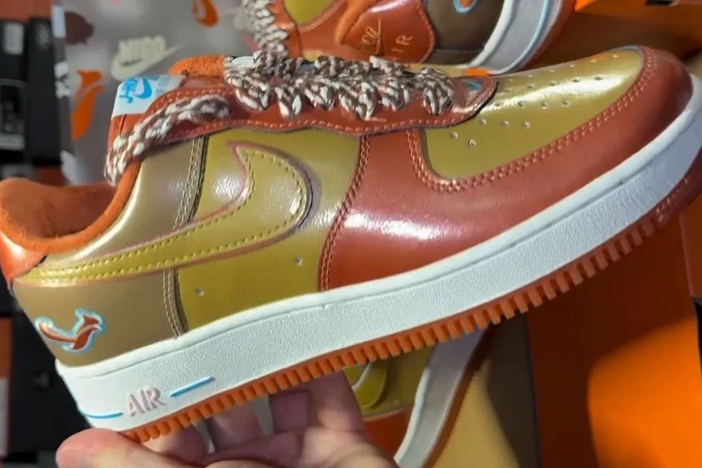 NIGO x J-Hope x Nike Air Force 1 '01 "Burnt Sunrise" Burnt Sunrise/Metallic Gold-Taupe