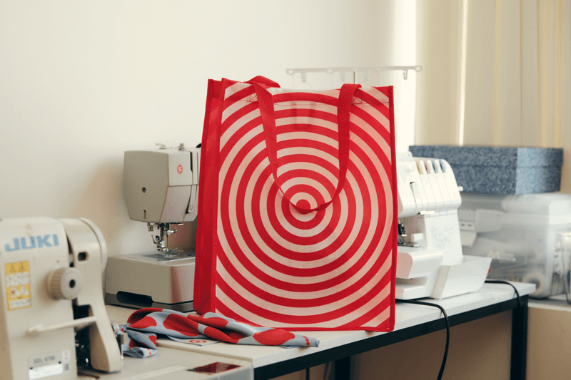 Taofeek Abijako Studio Life With Iconic Target Bag