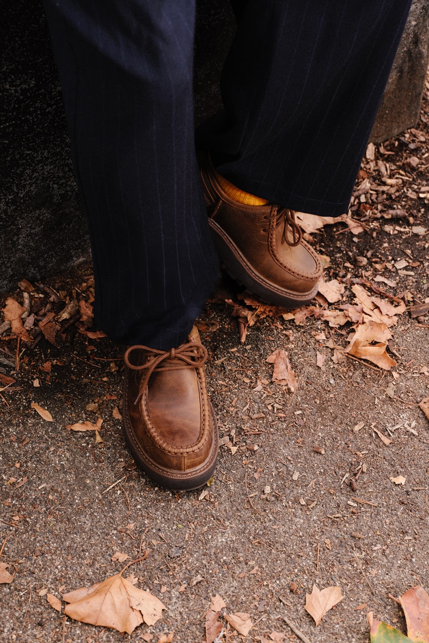 naz hassan ugg fall 2026 otzo western clog loften lace up leather hypebeast campaign kitchen ornella chef sheepskin lined collection comfort style 