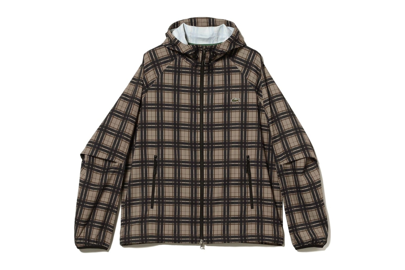 Lacoste BEAMS 50th Anniversary plaid hooded jacket pants Collaboration collection Release Info