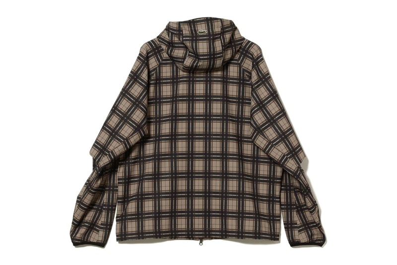 Lacoste BEAMS 50th Anniversary plaid hooded jacket pants Collaboration collection Release Info