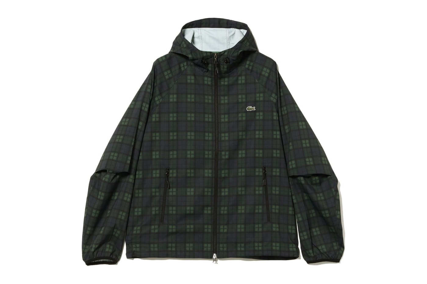 Lacoste BEAMS 50th Anniversary plaid hooded jacket pants Collaboration collection Release Info