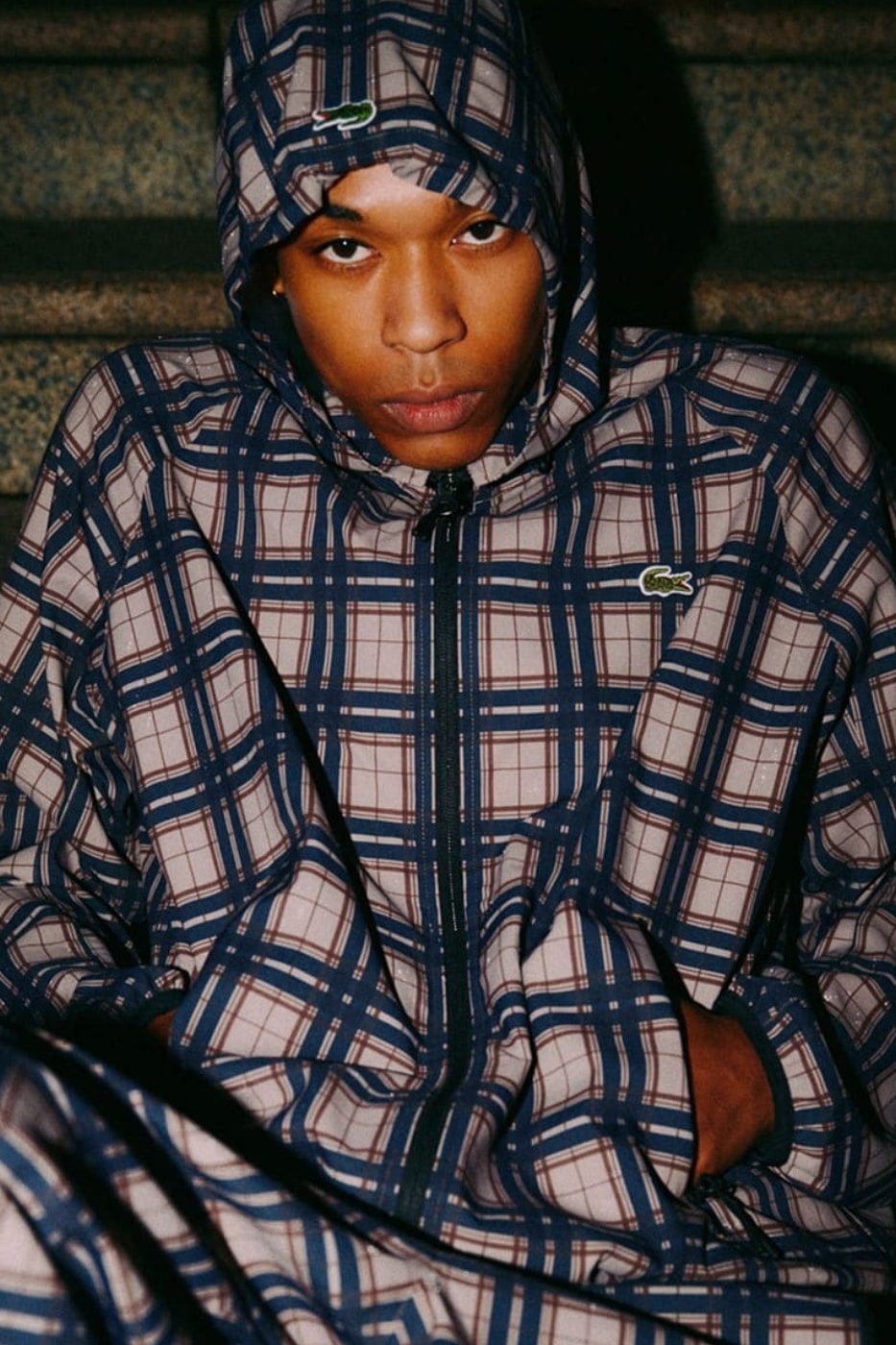 Lacoste BEAMS 50th Anniversary plaid hooded jacket pants Collaboration collection Release Info