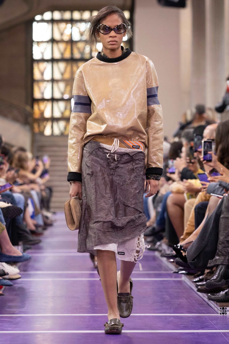 Miu Miu Miuccia Prada Spring/Summer 2027 “Here and Now” Paris Fashion Week Runway Collection New Balance RC150 Wrangler Collaborations Alice Diop