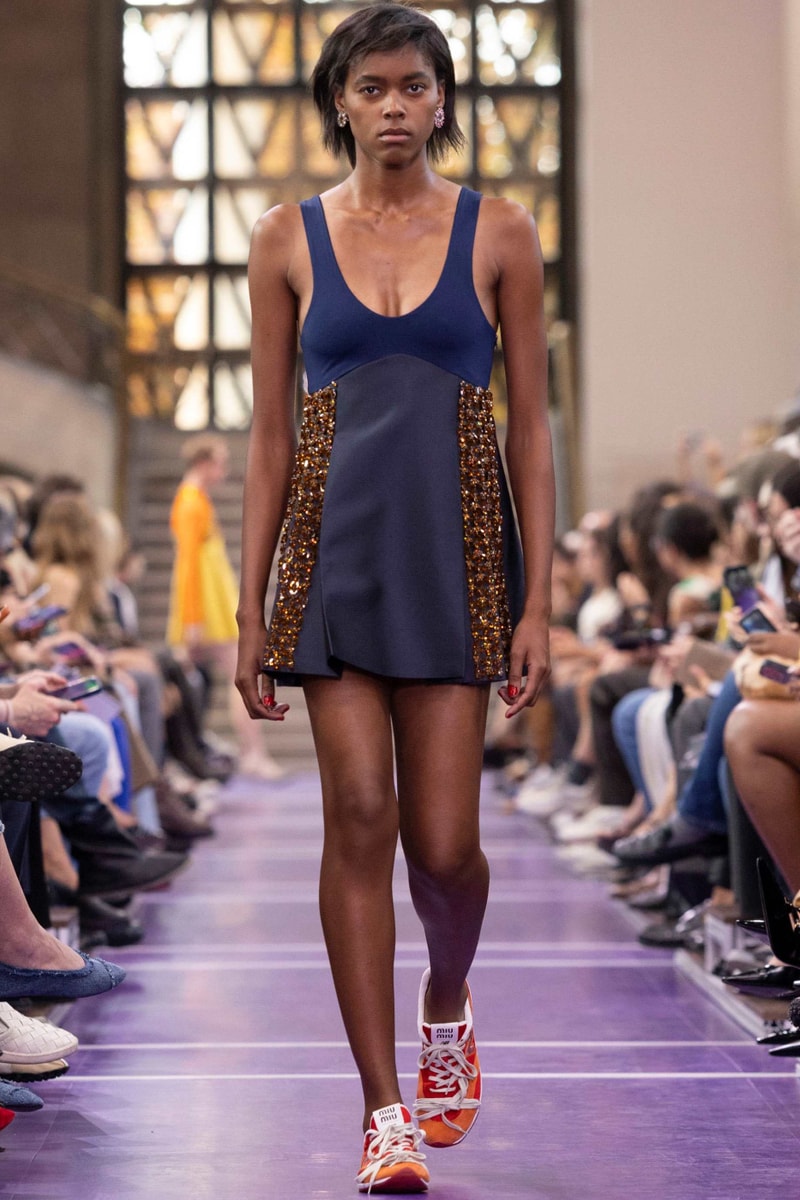 Miu Miu Miuccia Prada Spring/Summer 2027 “Here and Now” Paris Fashion Week Runway Collection New Balance RC150 Wrangler Collaborations Alice Diop